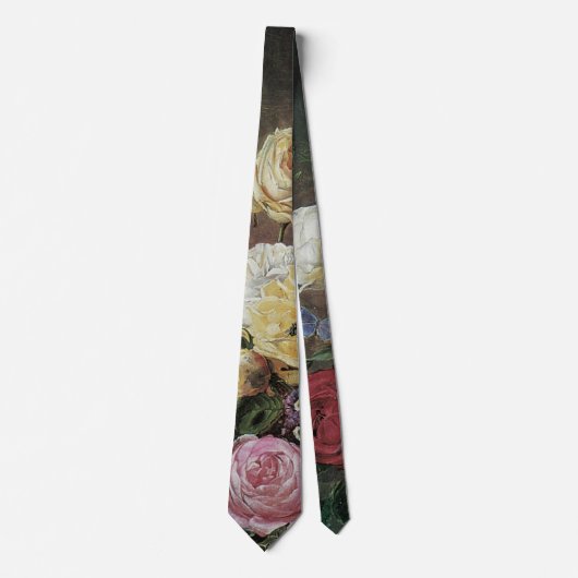 花が生える静物詩オラフ・ハーマンセン ネクタイ (正面)