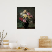 花が生える静物詩オラフ・ハーマンセン ポスター (キッチン)