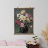 花が生える静物詩オラフ・ハーマンセン 吊り下げ型タペストリー (寝室)