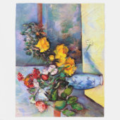 花が生まれる静かな生活，ポール・セザンヌ フリースブランケット (正面)