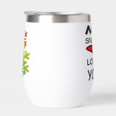 花が目立つ愛とロゴメッセージ (右面)