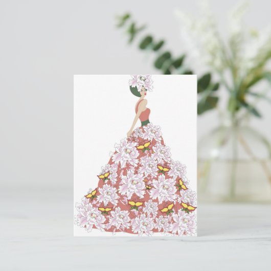 花が着る ポストカード (スタンド正面)