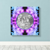 花が着色された自分の写真を作成 キャンバスプリント (インサイチュ (ウッドフロア))