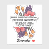 花が神経多様性特殊開花を持たない場合 シール (シート)