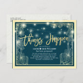 花が結婚遅れる 案内ポストカード (正面/裏面)