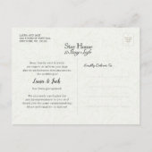 花が結婚遅れる 案内ポストカード (裏面)