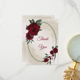 花が緑に燃える サンキューカード