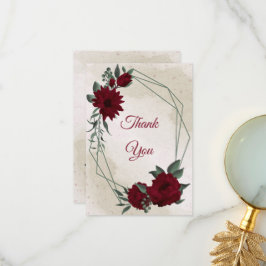 花が緑に燃える サンキューカード