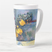 花が花瓶に入るポールセザンヌ カフェラテマグ (右アングル)