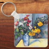 花が花瓶に入るポールセザンヌ キーホルダー (正面)