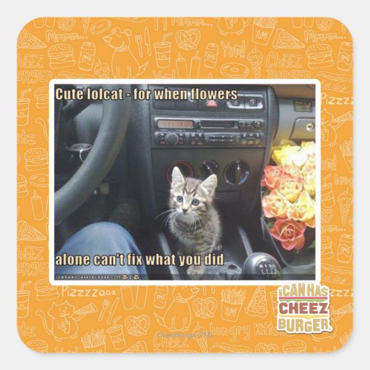 花が足りない時 スクエアシール (正面)