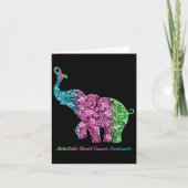 花が転移性乳がん戦争を起こすゾウ カード (正面)