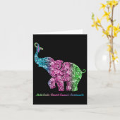 花が転移性乳がん戦争を起こすゾウ カード (黄色い花)