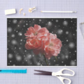 花が雪のティッシュペーパー 薄葉紙 (クラフト)