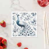 花が青い孔雀 スタンダードカクテルナプキン (インサイチュ)