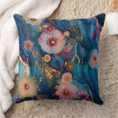 花きらめくオートクチュール植物学 クッション (ブランケット)