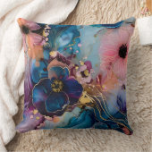 花きらめくオートクチュール植物学 クッション (ブランケット)