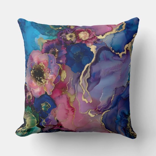 花きらめくオートクチュール植物学 クッション (正面)