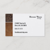 花こう岩の名刺 名刺 (裏面)