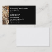 花こう岩の建設業カード 名刺 (正面/裏面)