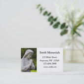 花こう岩の彫像の名刺 名刺 (スタンド正面)