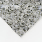 花こう岩の石の白 フリースブランケット (角)