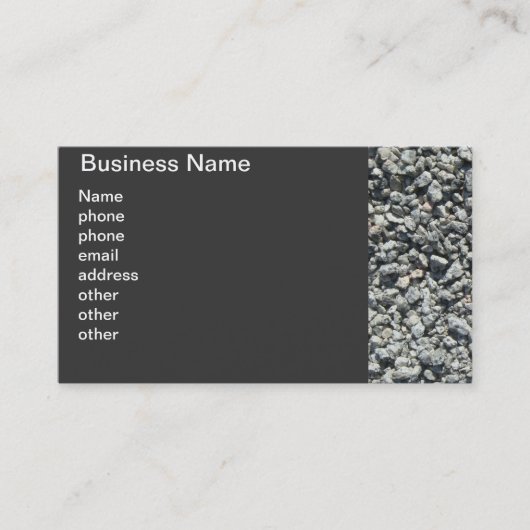 花こう岩の砂利 名刺 (正面)