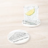 花こう岩公園のシャレーの記念するコースター コースター (側面)