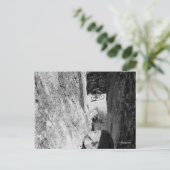 花こう岩B&Wを通した自転車 ポストカード (スタンド正面)