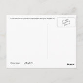 花こう岩B&Wを通した自転車 ポストカード (裏面)