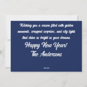 花ざかりの年越し シーズンカード (裏面)