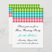 花ざかりの新築祝い招待状 招待状 (正面/裏面)