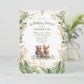 花ざかりの誕生日パーティー 誕生日カード 招待状 (スタンド正面)