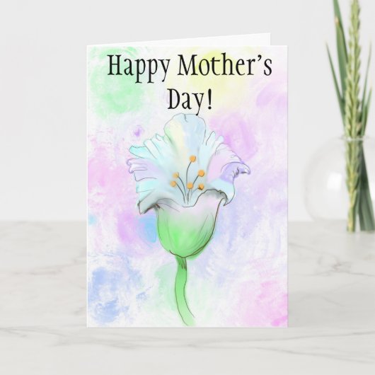 花だ – 私考え!!母の日のカード シーズンカード (正面)