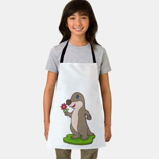 花つきカワウソ エプロン (インサイチュ)