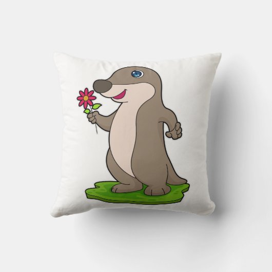 花つきカワウソ クッション (裏面)