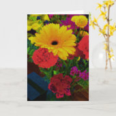 花つきノートカード カード (黄色い花)