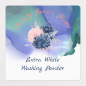 花つき中角防水ラベル ラベル (デザイン2)