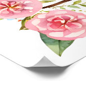 花つき四肢水色ふくろかわいらしう ポスター (角)