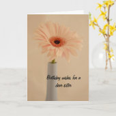 花つぼの姉妹のバースデー・カード カード (黄色い花)