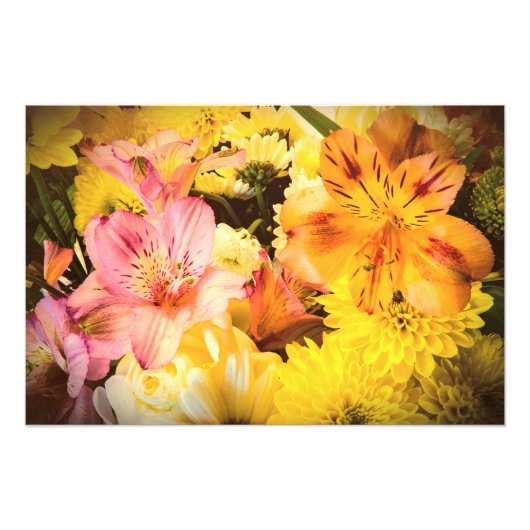 花でいっぱいだ フォトプリント (正面)