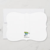 花でいっぱいのシャベル 招待状 (裏面)