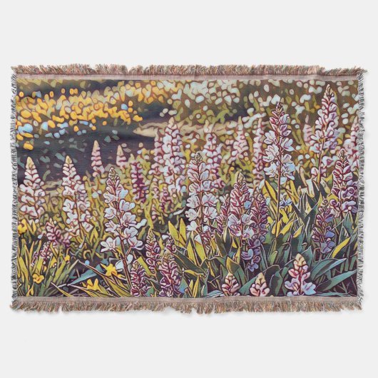 花でいっぱいのフィールド – ブランケット (正面)