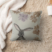 花でウサギ クッション (ブランケット)