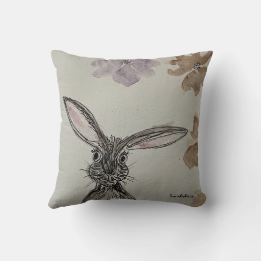花でウサギ クッション (裏面)