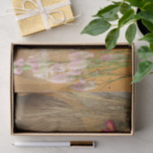 花でポーズをとるシャム猫が離れる 薄葉紙 (ギフト)