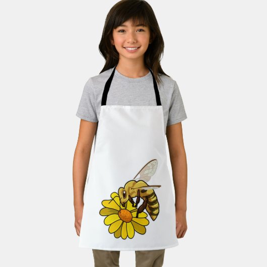 花でミツバチ エプロン (インサイチュ)