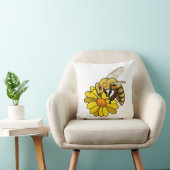 花でミツバチ クッション (椅子)