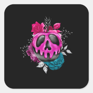 花でリンゴを毒入れした スクエアシール