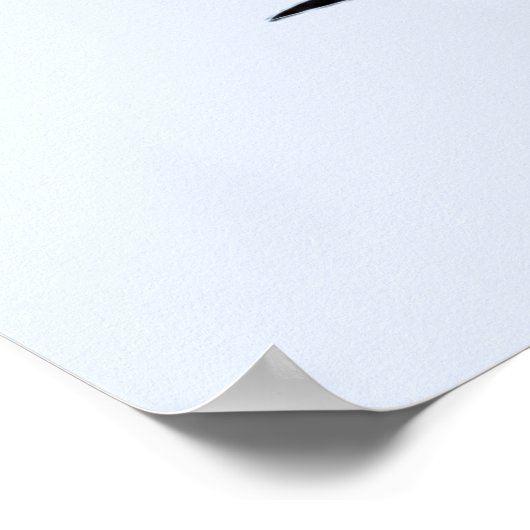 花で作った黒猫シルエットカラフル ポスター (角)